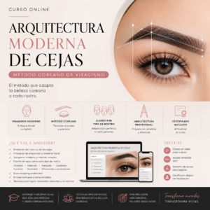 Arquitectura Moderna de cejas: Método coreano de visagismo